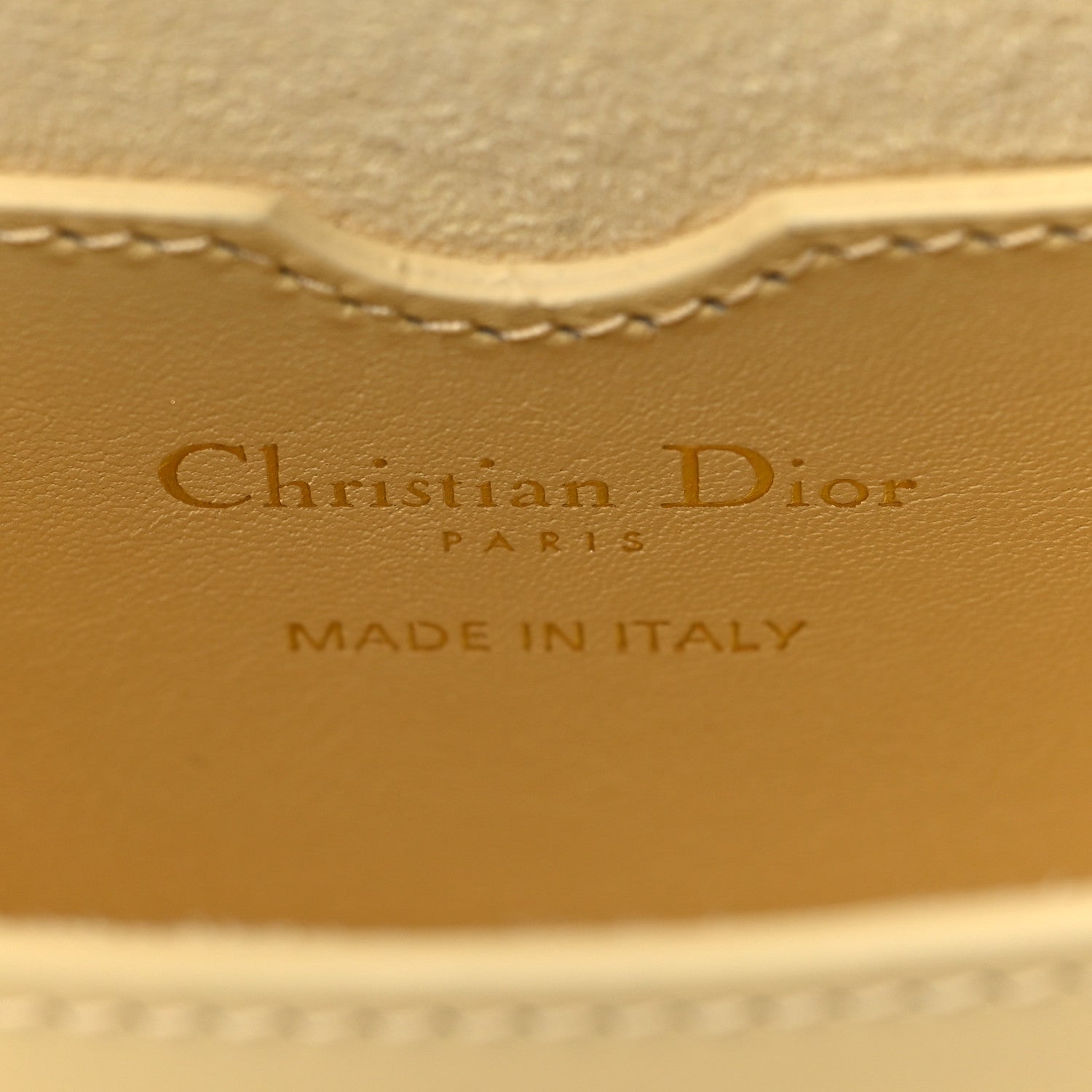 Christian Dior Box Calfskin Small Bobby Flap Pale Yellow 5 of 5