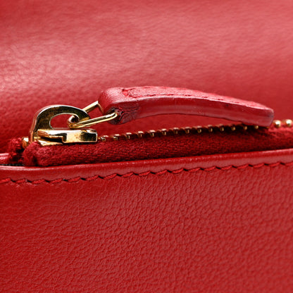 Saint Laurent Goatskin Belle De Jour Flap Wallet Rouge Orient 8 of 8