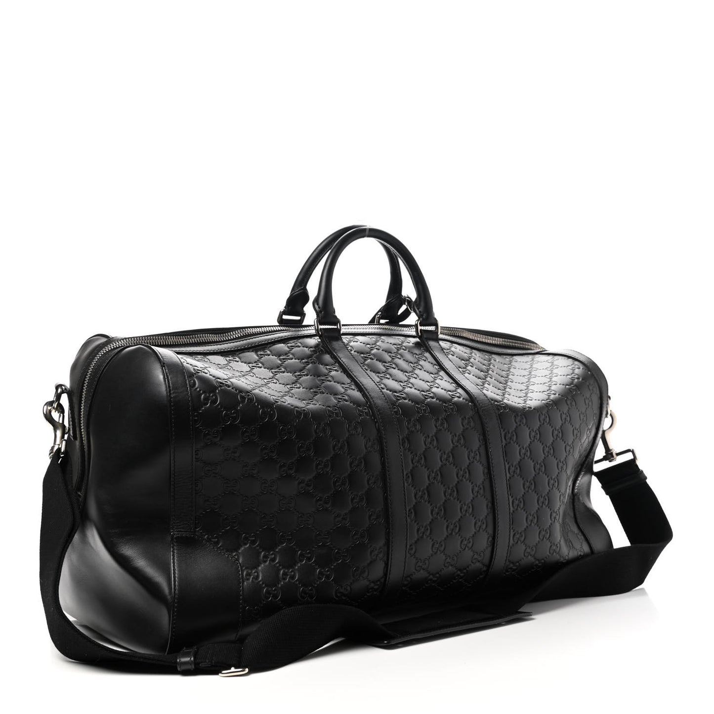 Guccissima Signature Large Duffle Black