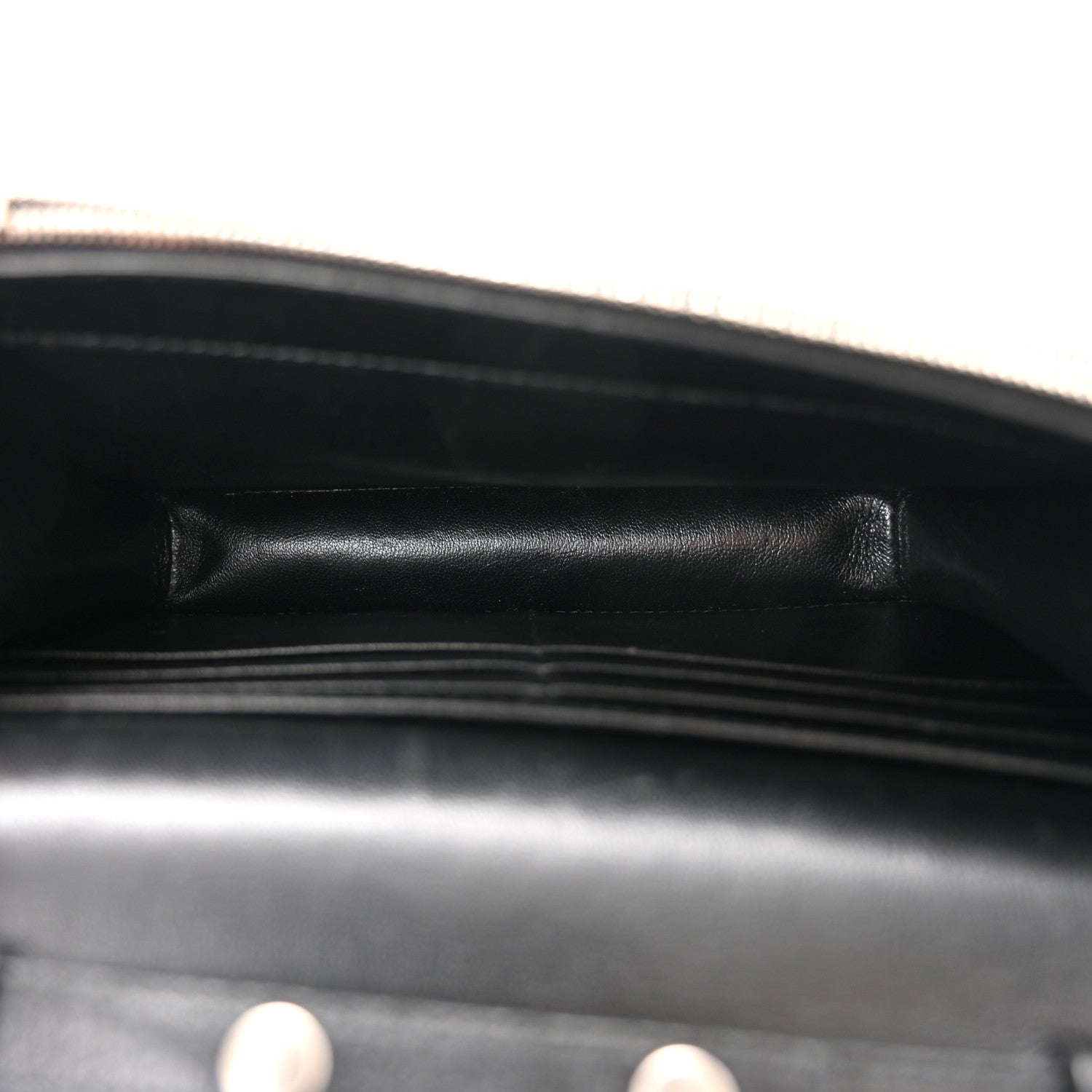 Balenciaga Matte Calfskin Diagonal Allover Logo Print B Wallet on Chain Black White 5 of 9