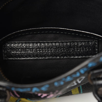Balenciaga Agneau Graffiti Classic Hardware Nano City Black Multicolor 6 of 9