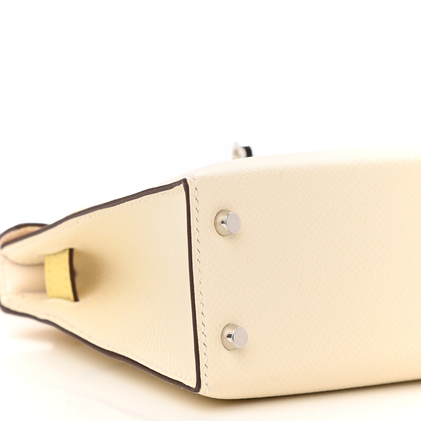 Epsom Mini Kelly Sellier 20 Nata Jaune Poussin Sesame
