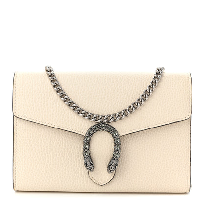 Gucci Dollar Calfskin Mini Dionysus Chain Wallet Mystic White 1 of 11