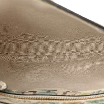Gucci New Shangai Calfskin Tiger Savanah Small Jackie 1961 Hobo Chalky White Multicolor 4 of 10