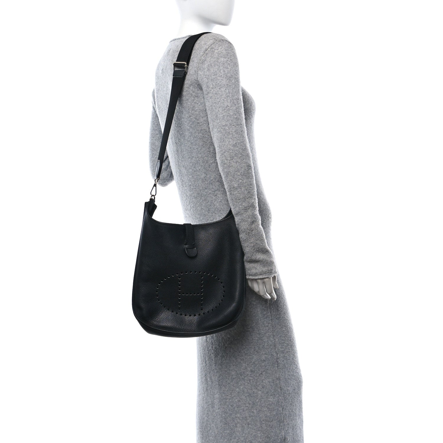 Hermes Taurillon Clemence Evelyne III GM Black 3 of 11