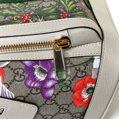 Gucci GG Supreme Monogram Flora Web Small Ophidia Day Backpack White 15 of 16