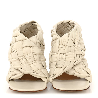 Bottega Veneta Shiny Nappa Intrecciato The Board Sandals 36 Wax 2 of 10