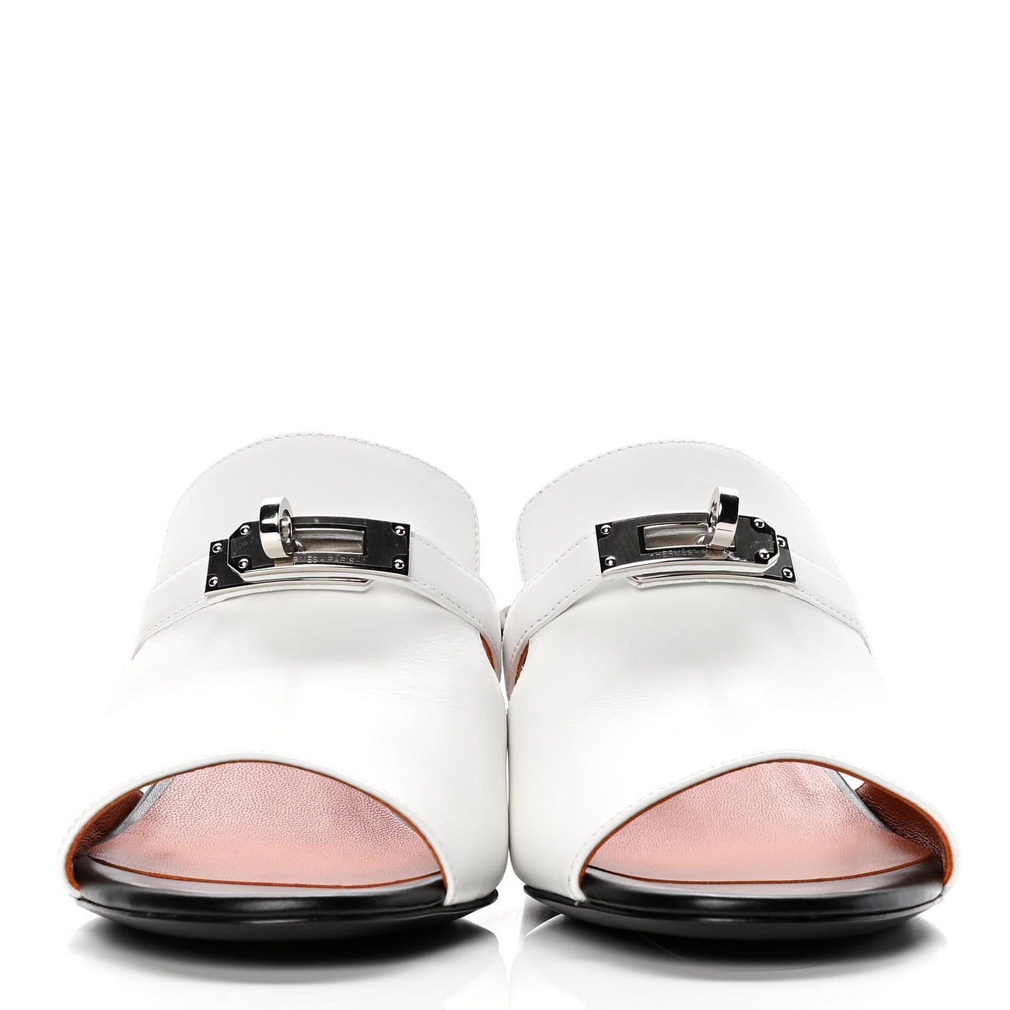 Goatskin Candy Sandals 37 White