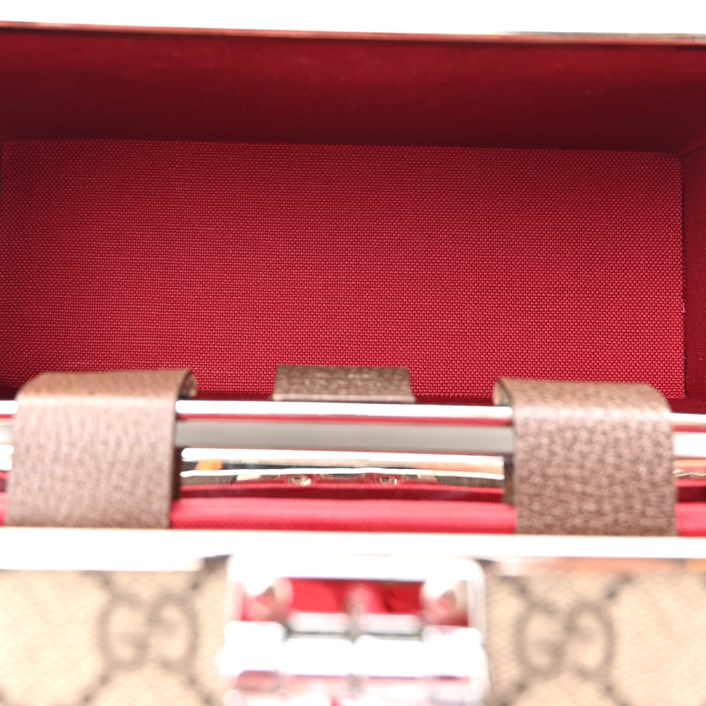 GG Supreme Monogram Globe-Trotter Beauty Case Brown