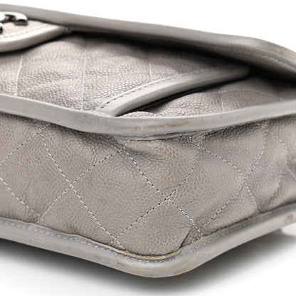 Chanel Caviar Quilted Medium French Riviera Flap Light Grey 11 of 19
