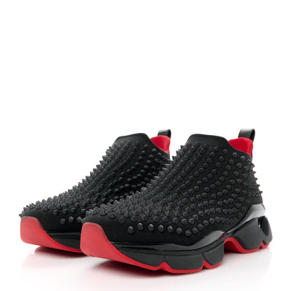 Christian Louboutin Neoprene Spike Sock Donna Flat Sneakers 40 Black 3 of 8