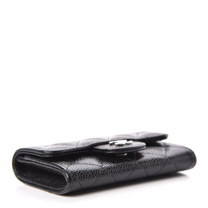 Chanel Caviar Quilted Flap Card Holder Black 4 of 9