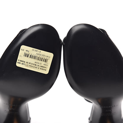 Hermes Patent Calfskin Madison 90 Sandals 37.5 Black 8 of 10