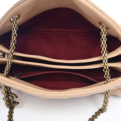 Chanel Lambskin Quilted Medium Just Mademoiselle Beige 4 of 12