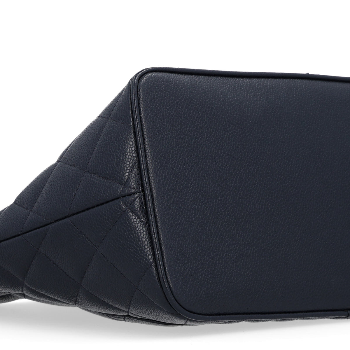 Caviar Quilted Medallion Tote Navy