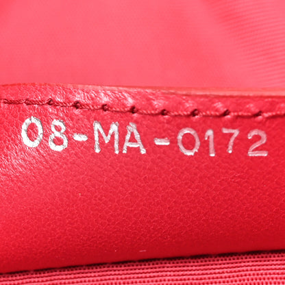 Christian Dior Lambskin Cannage Medium Granville Tote Red 7 of 10