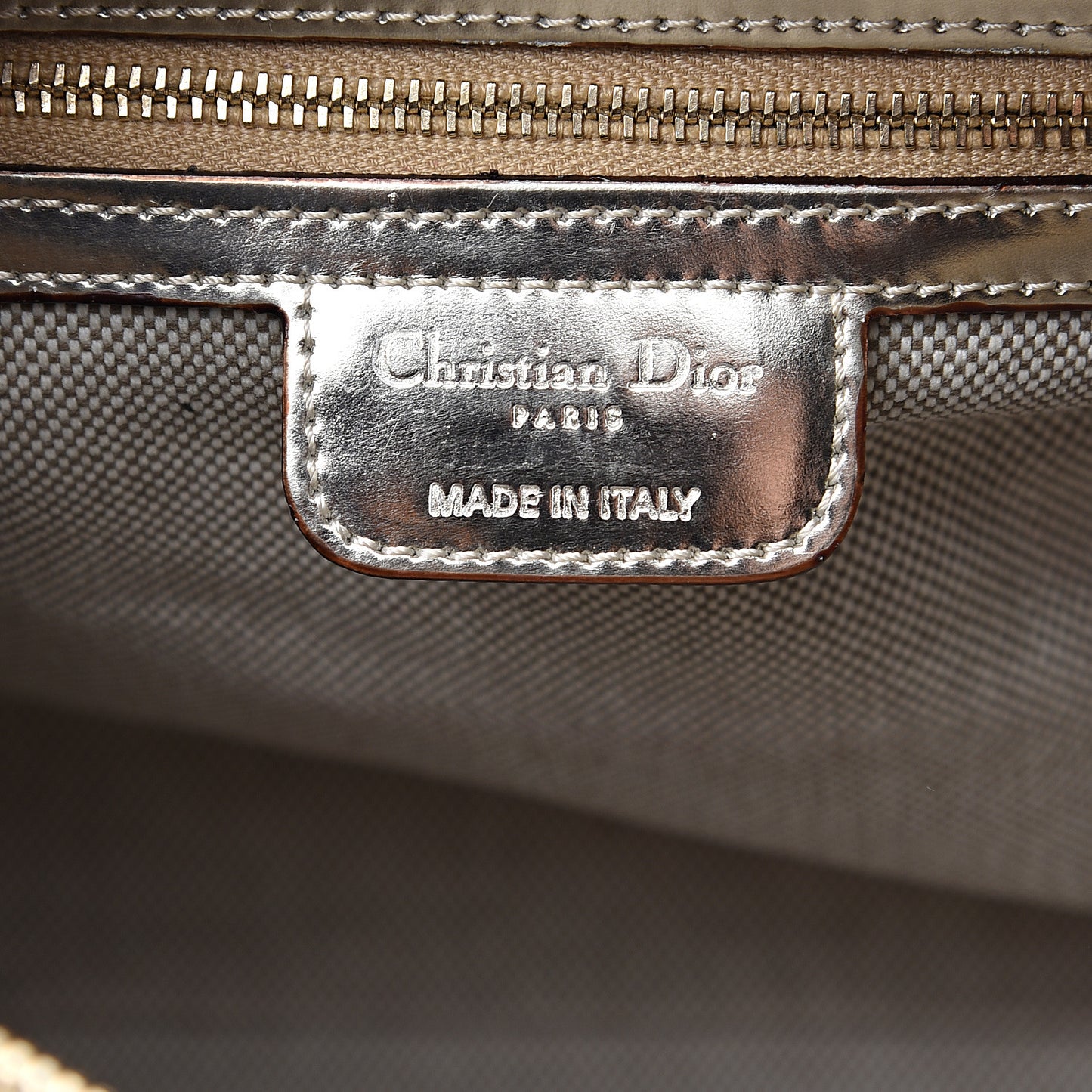 Metallic Patent Monogram Bowler Gold