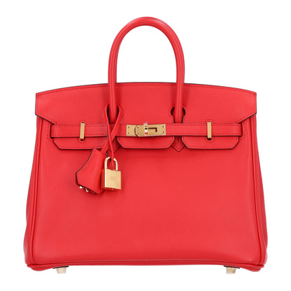 Hermes Swift Birkin 25 Rouge De Coeur 1 of 12