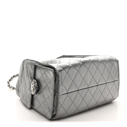 Chanel Metallic Caviar Quilted Small Chanel 25 Handbag Anthracite 7 of 21