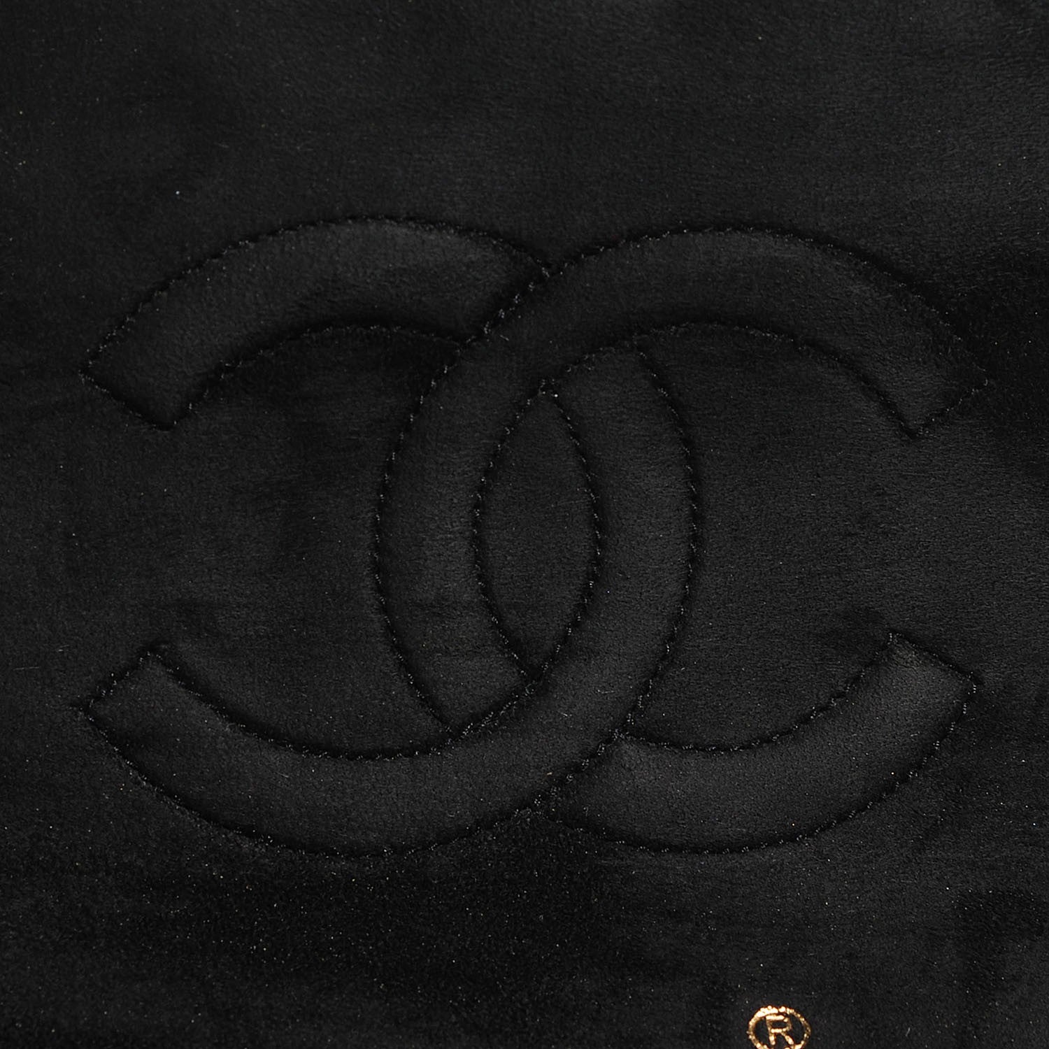 Chanel Suede Quilted Small Gripoix Flap Black 6 of 10