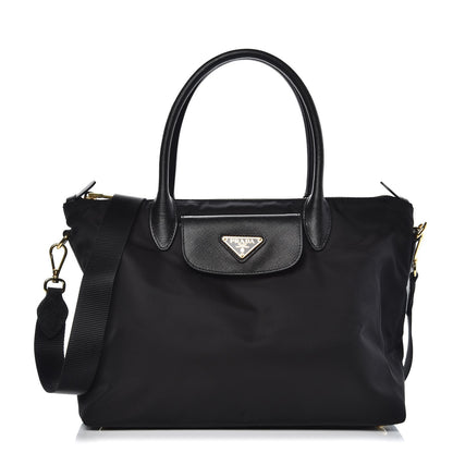 Prada Tessuto Nylon Saffiano Tote Black 1 of 7