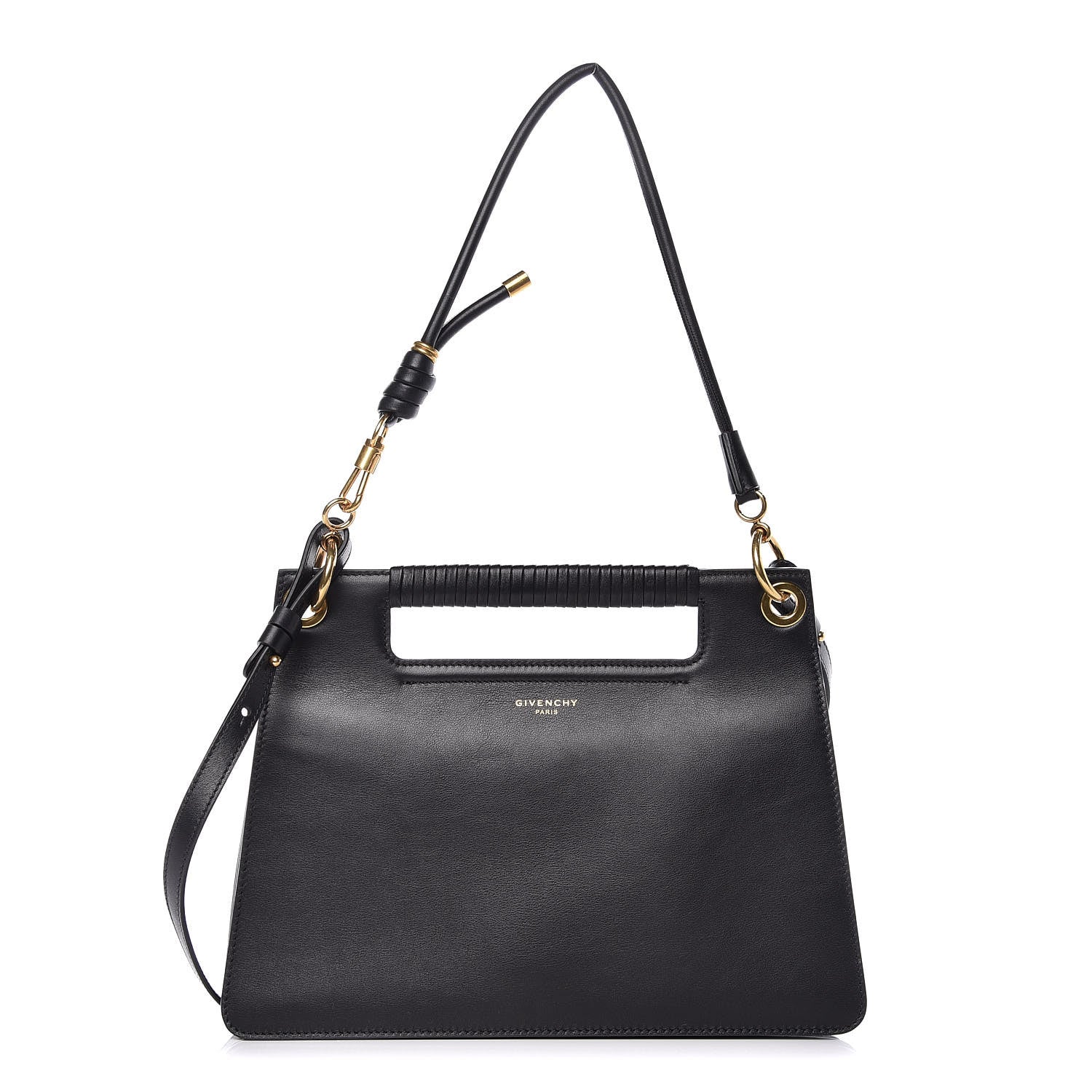 Givenchy Calfskin Medium Whip Top Handle Crossbody Black 1 of 9