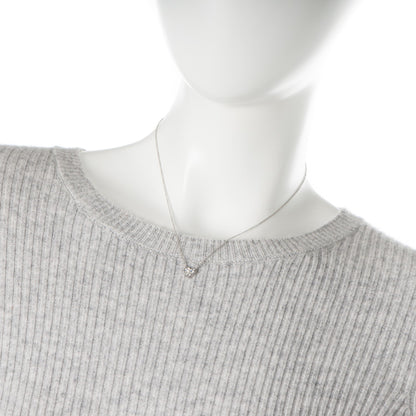 Tiffany Platinum Diamond Heart Pendant Necklace 2 of 4