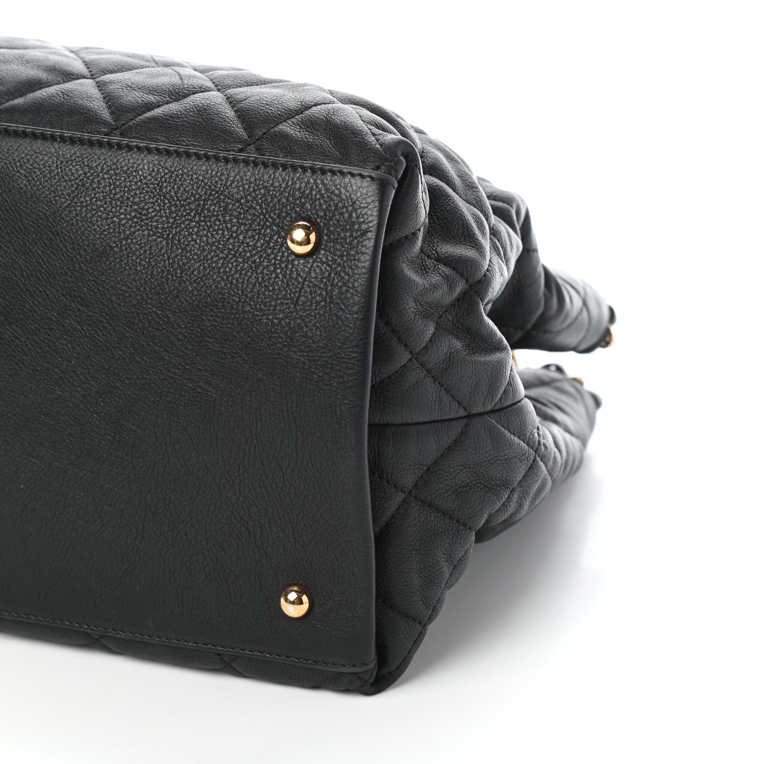 Chanel Calfskin Quilted Small Chain Me Tote Black 10 of 10