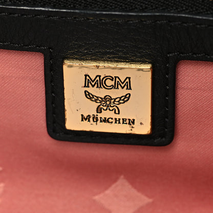 MCM Visetos Studded Dual Stark Backpack Chalk Pink Black 6 of 12
