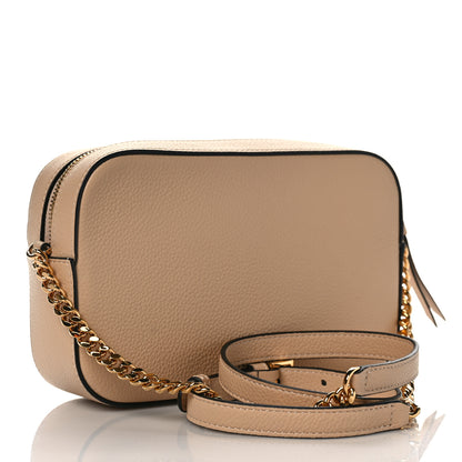 Versace Grainy Calfskin Virtus Small Camera Bag Beige 2 of 7