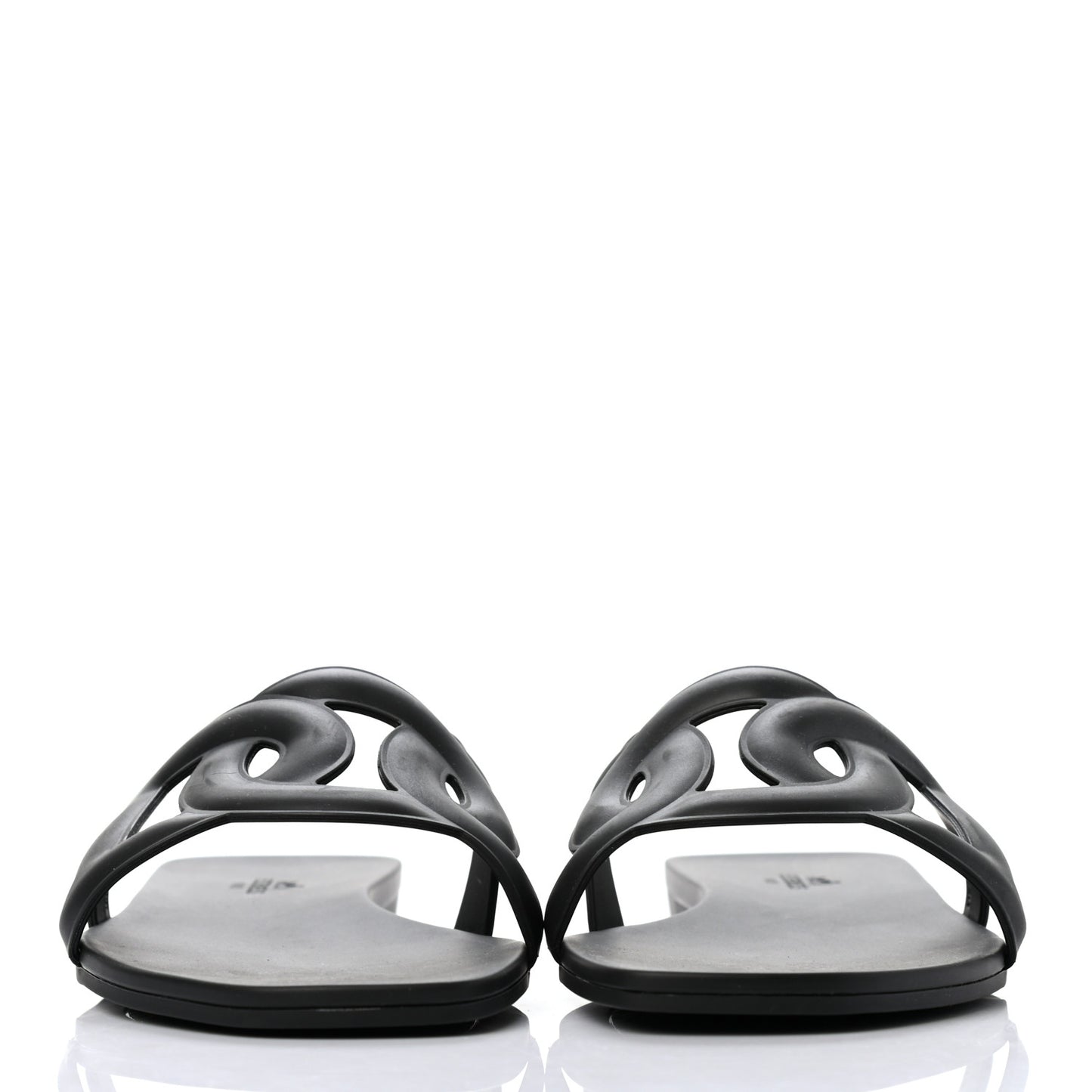 Rubber Aloha Sandals 40 Black