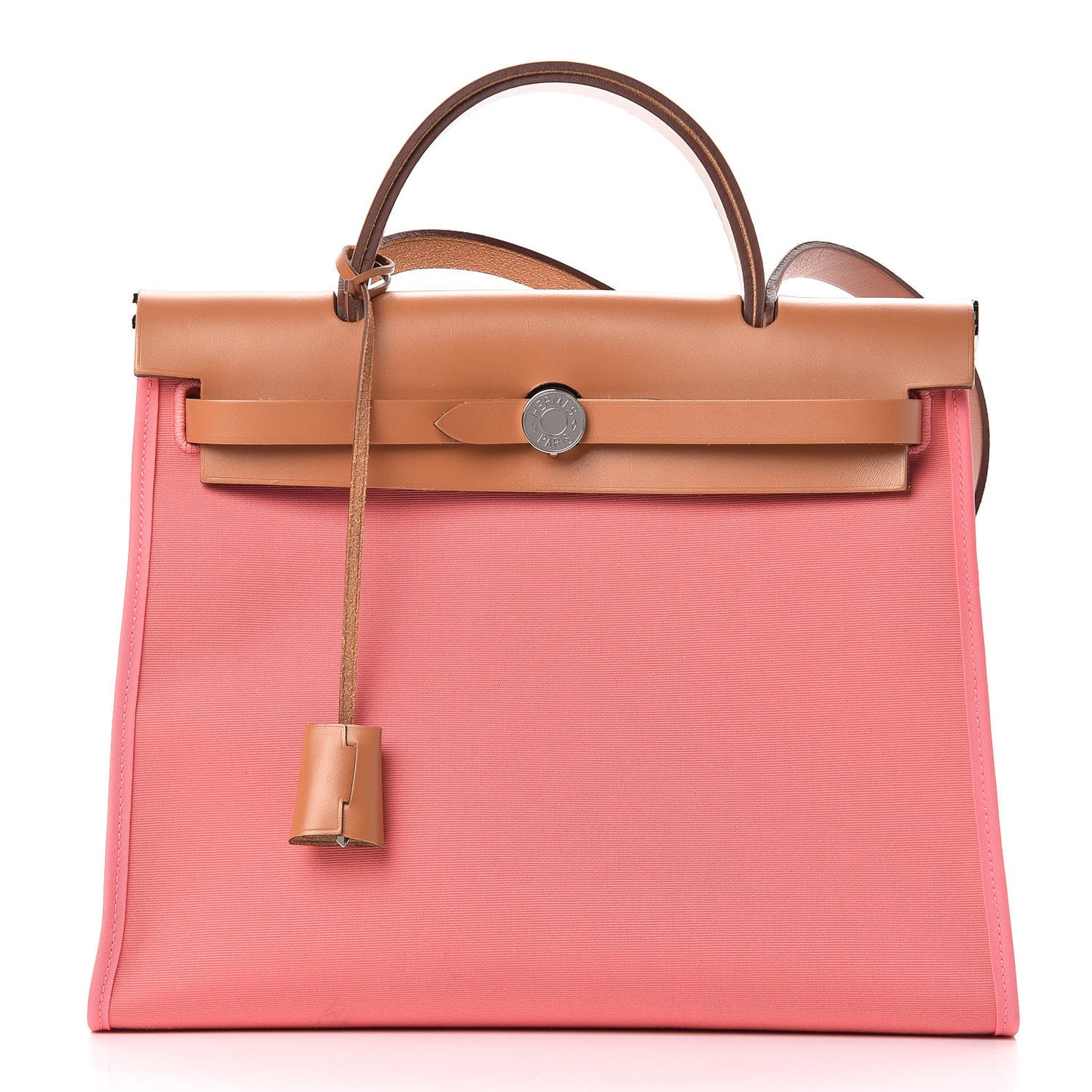 Vache Hunter Toile Herbag Zip 31 PM Rose Azalee Natural