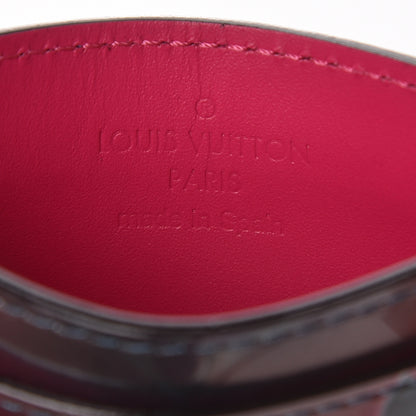 Louis Vuitton Metallic Vernis Card Holder Blue Pink 6 of 7