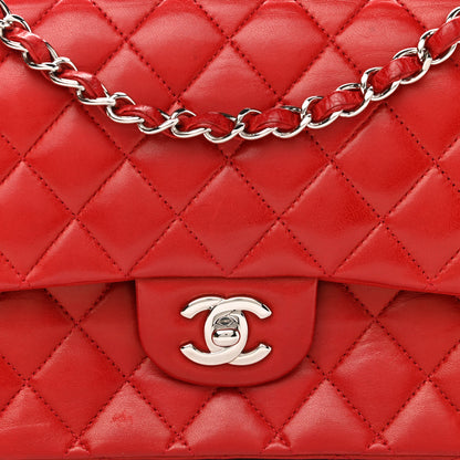 Chanel Lambskin Quilted Medium Double Flap Red 8 of 13