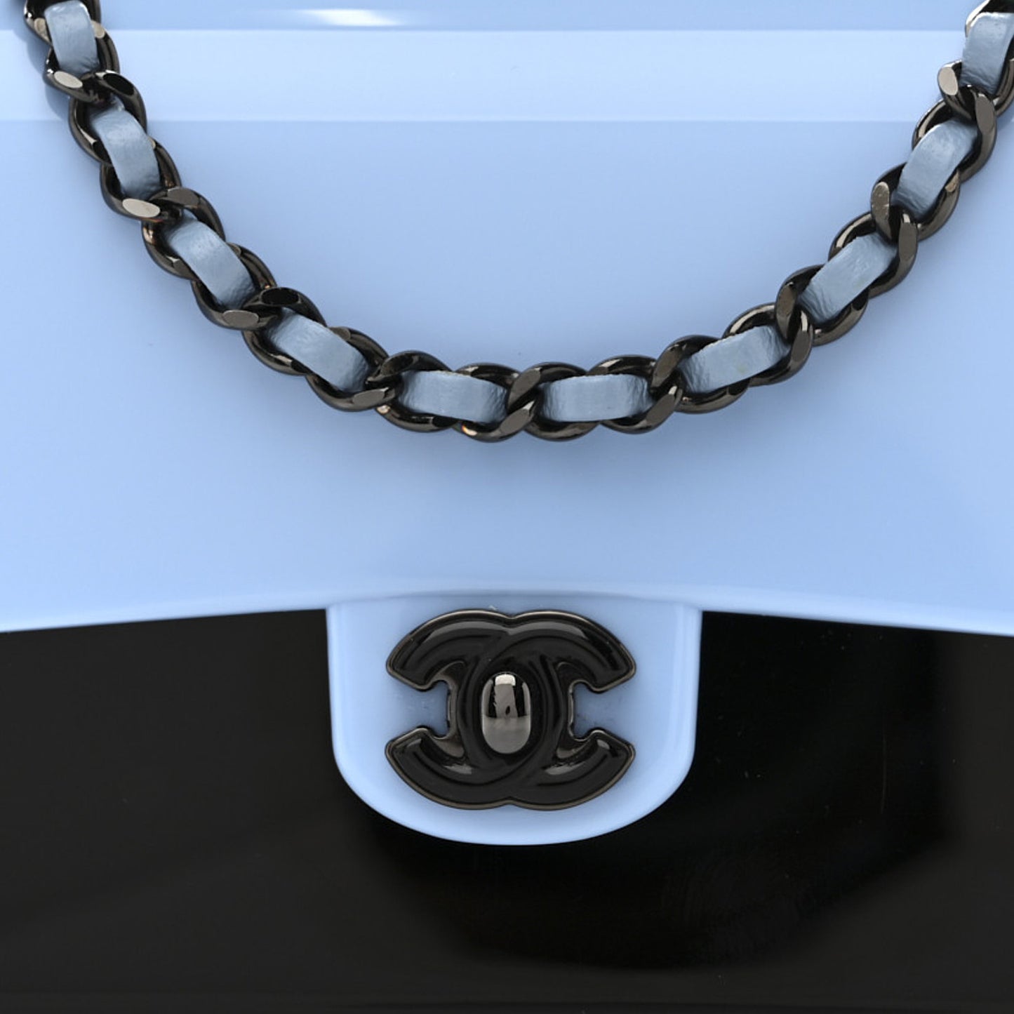 Plexiglass Plexi Coco Bag Black Blue