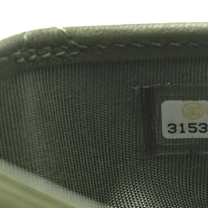 Chanel Lambskin Quilted Card Holder Green 9 of 9