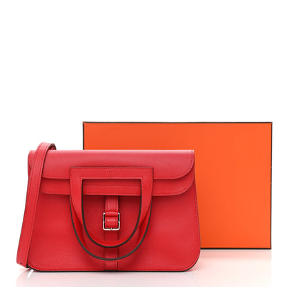Hermes Evercolor Halzan 25 Rouge De Coeur 11 of 11