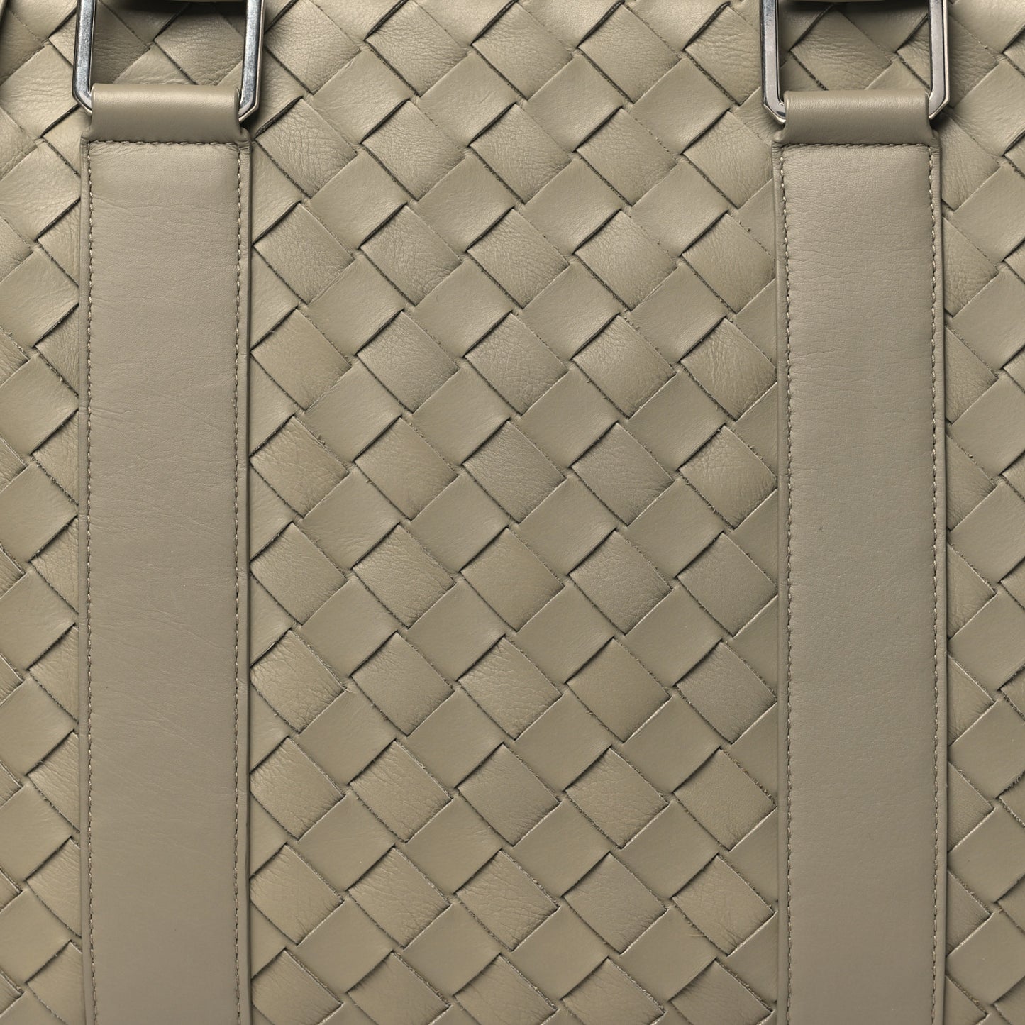 Nappa Intrecciato Medium Briefcase Taupe