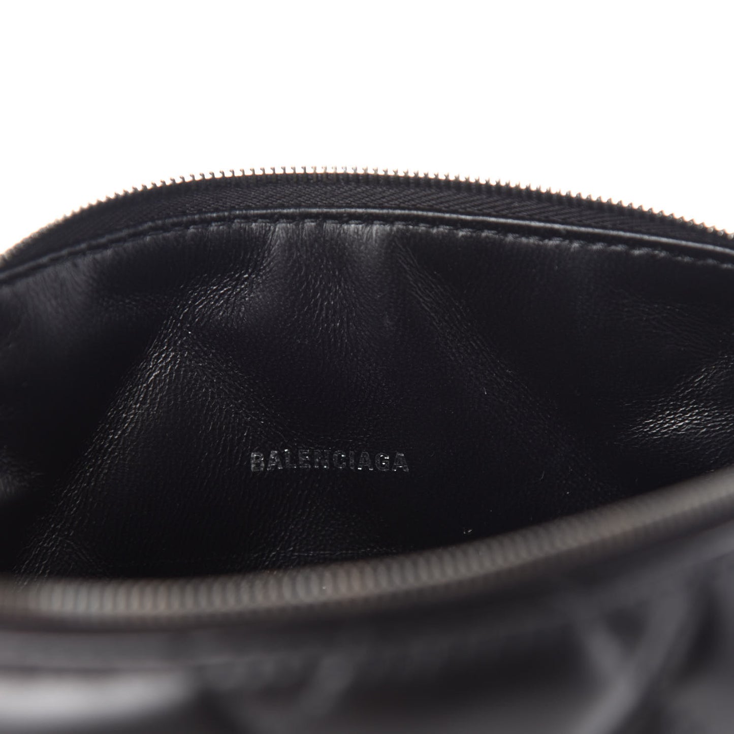 Nappa Calfskin Quilted Touch B Camera Shoulder Bag Black