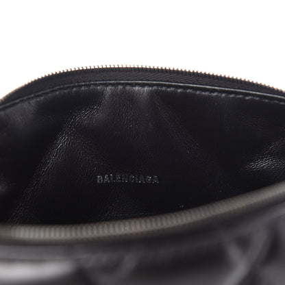 Balenciaga Nappa Calfskin Quilted Touch B Camera Shoulder Bag Black 8 of 9