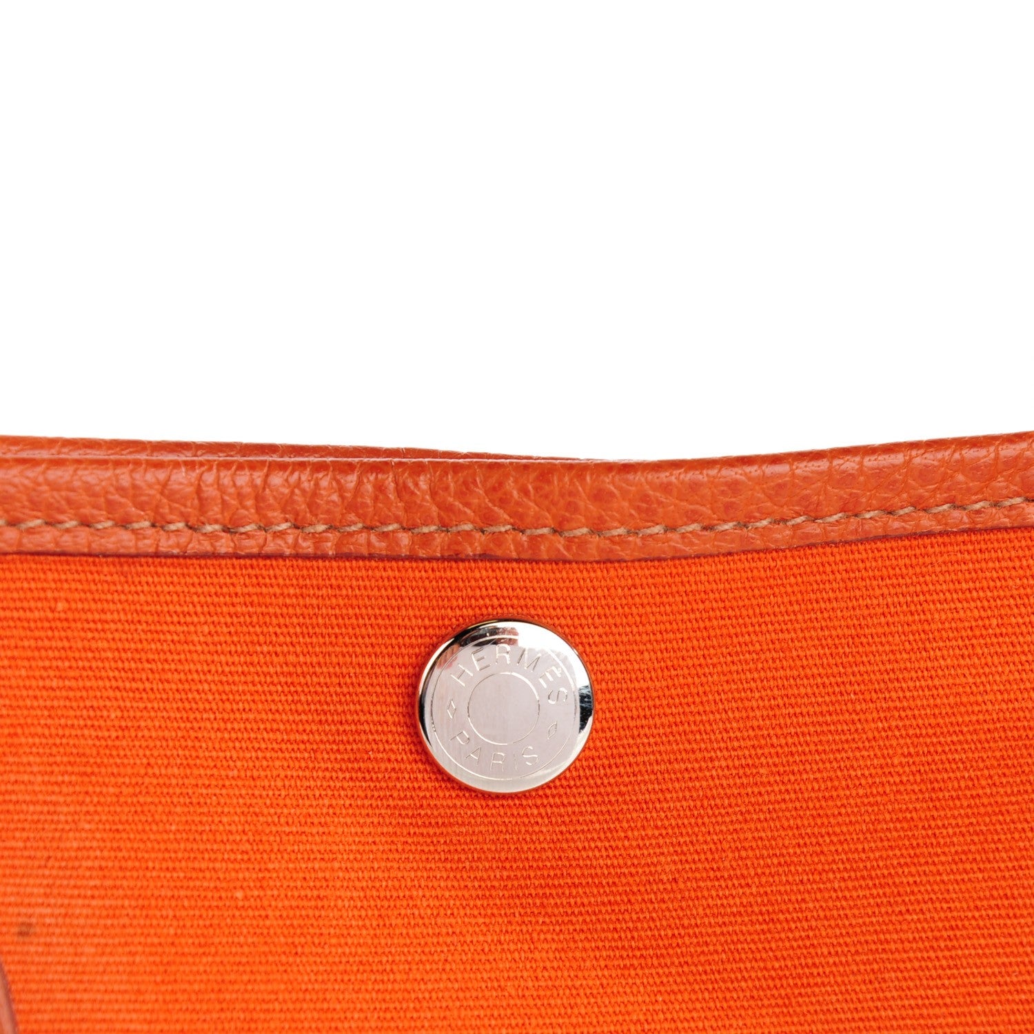 Hermes Toile Buffle Garden Party Tote 30 Potiron 13 of 13