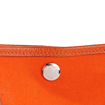 Hermes Toile Buffle Garden Party Tote 30 Potiron 13 of 13