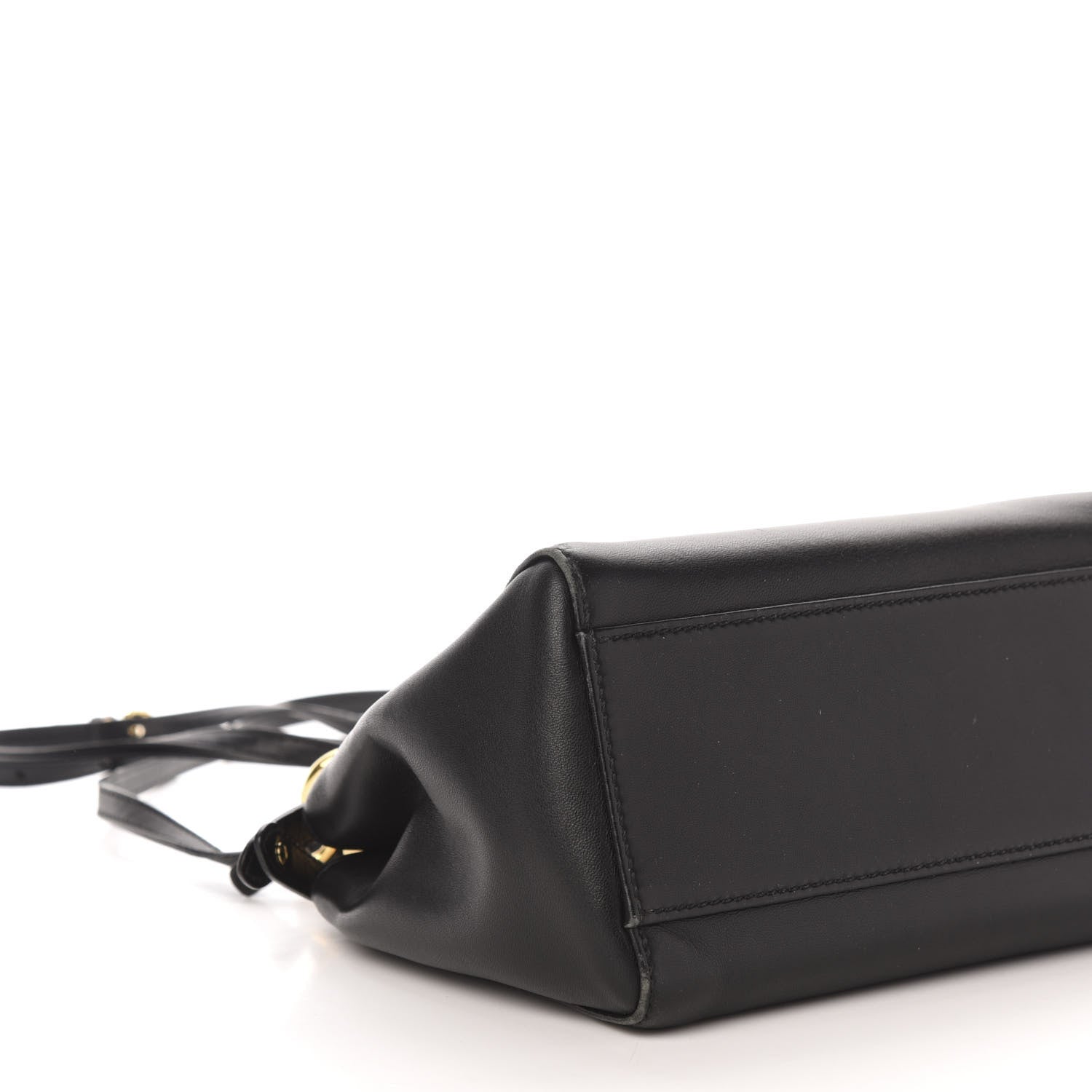 Fendi Nappa Mini Peekaboo Iconic Satchel Black 10 of 12