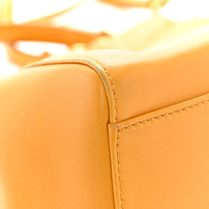 Fendi Nappa Mini Peekaboo Iconic Satchel Giallo Syrup 9 of 10