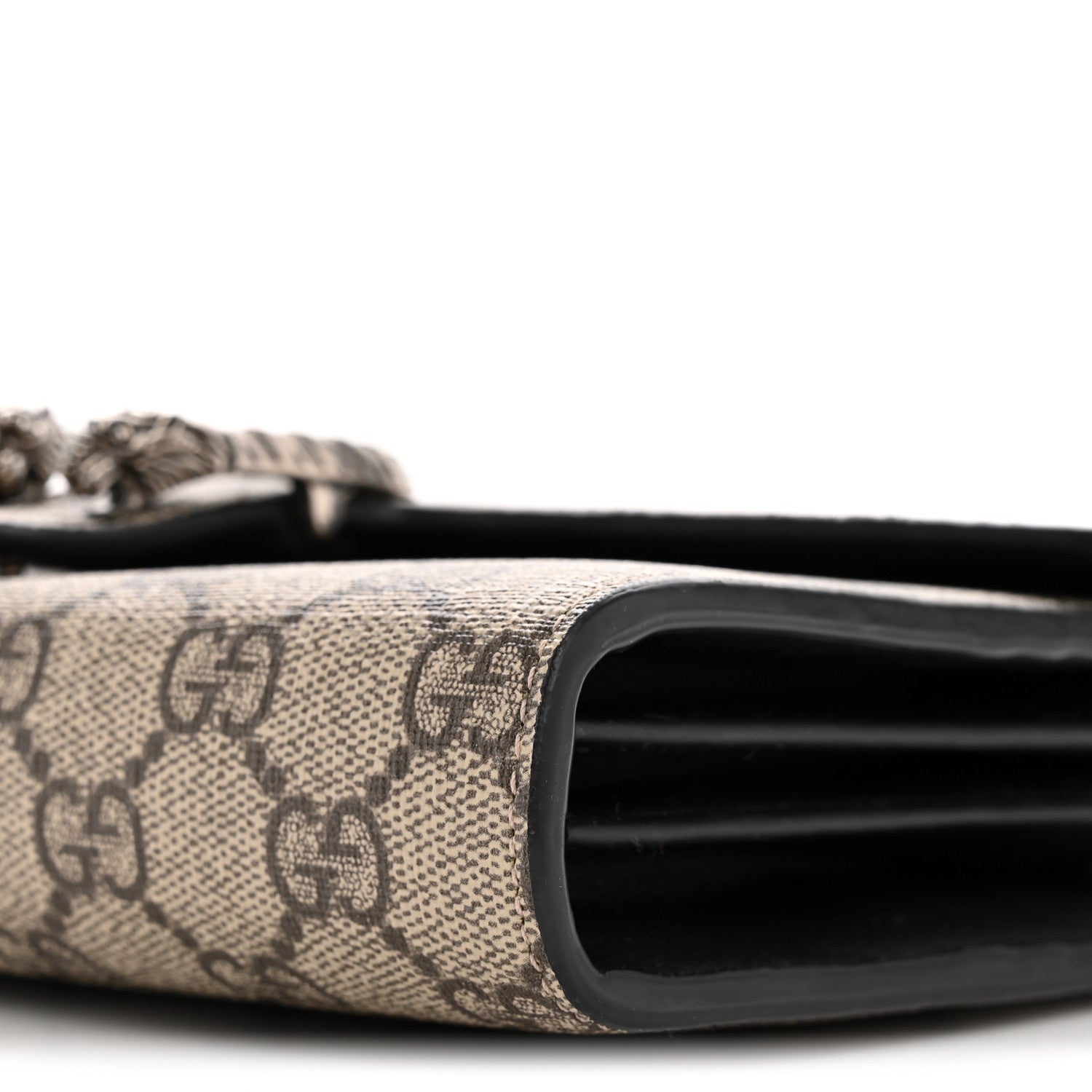 Gucci GG Supreme Monogram Mini Dionysus Chain Wallet Black 10 of 11