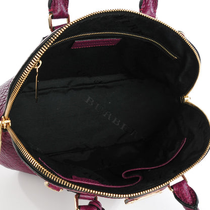 Burberry Heritage Grain Small Orchard Bowling Bag Damson Magenta 5 of 8