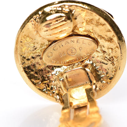 Chanel CC Clip On Earrings Gold 4 of 4