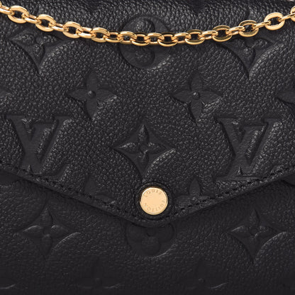 Louis Vuitton Empreinte Pochette Felicie Chain Wallet Black 11 of 13