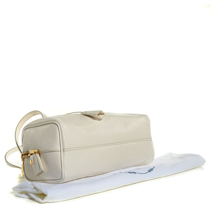 Prada Saffiano Bowler Talco White 4 of 10