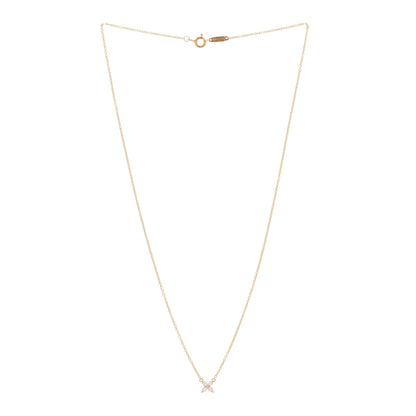 Tiffany 18K Rose Gold Diamond Mini Victoria Necklace 3 of 5